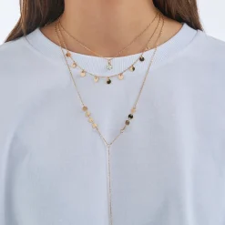 Layering Kette - Golden Plates