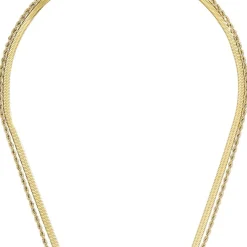 Layering Kette - Golden Steel