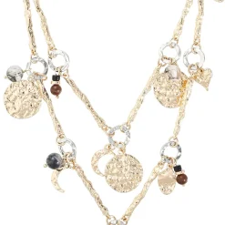 Layering Kette - Hammered Charms