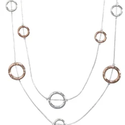Layering Kette - Hammered Circles