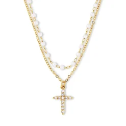 Layering Kette - Pearly Cross