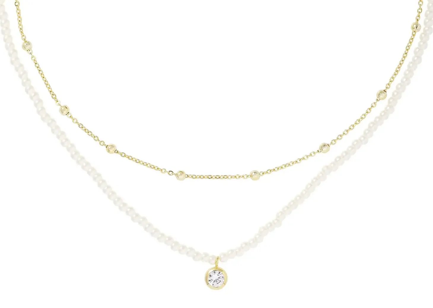 Layering Kette - Pearly Perfection