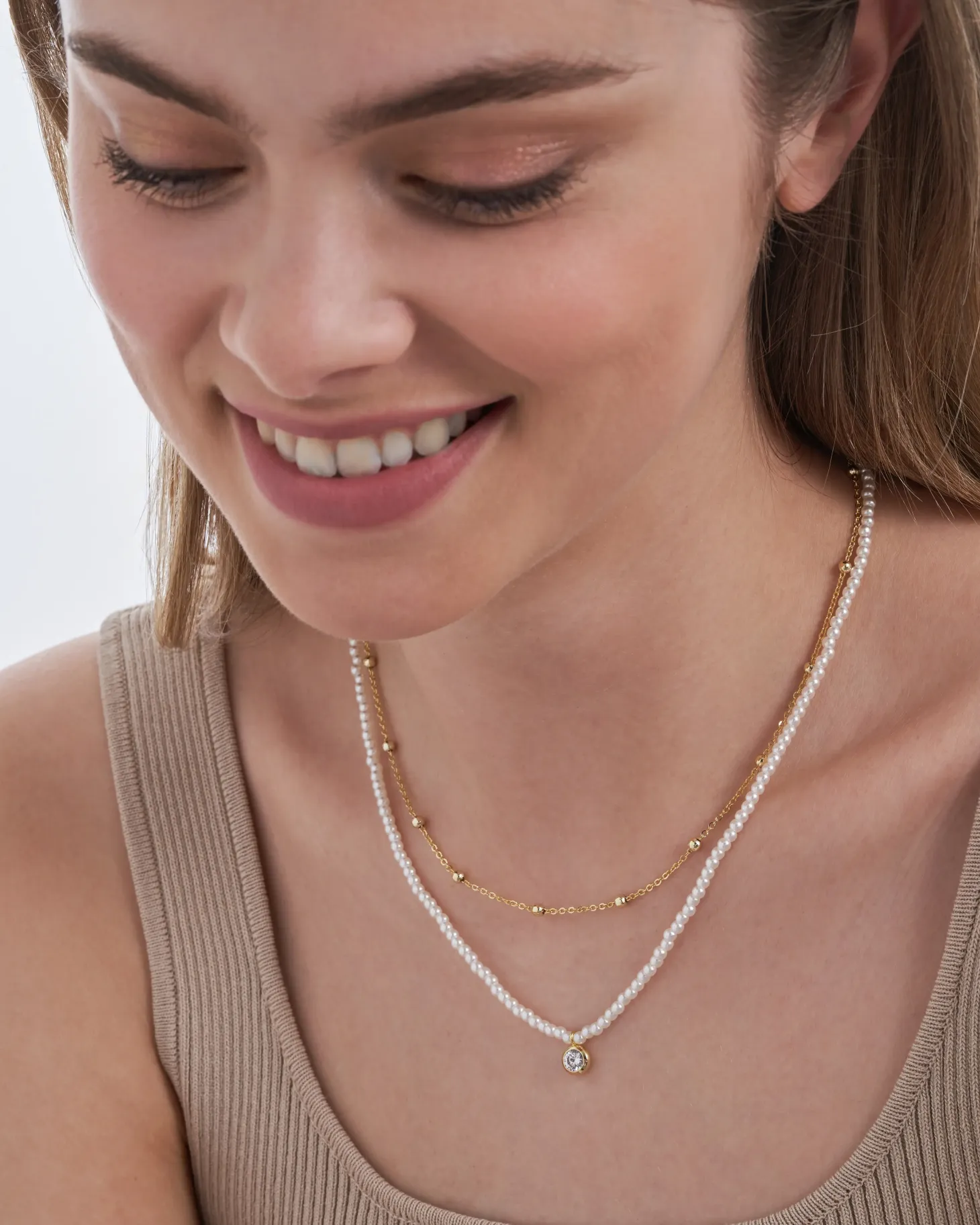 Layering Kette - Pearly Perfection