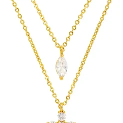 Layering Kette - Sparkling Cross