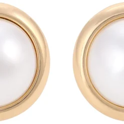 Ohrclips - Golden Pearl Duo