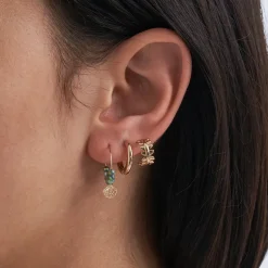Ohr-Set - Green Shells