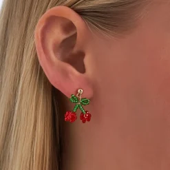Ohrstecker - Beaded Cherry