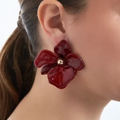 Ohrstecker - Burgundy Blossom