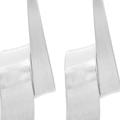 Ohrstecker - Curved Silver