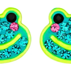 Ohrstecker - Glitter Frog