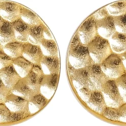 Ohrstecker - Hammered Gold