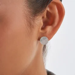 Ohrstecker – Plain Silver