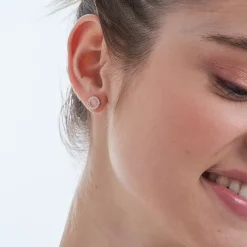 Ohrstecker - Rose Cateye