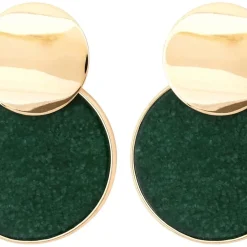 Ohrstecker - Round Agate