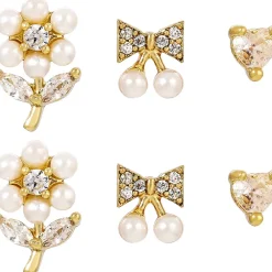 Ohrstecker-Set - Golden Flower