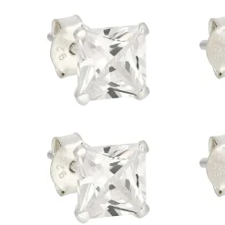 Ohrstecker-Set - Silver Shine
