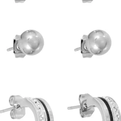 Ohrstecker-Set - Silver Steel