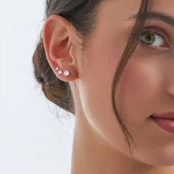 Ohrstecker-Set - Silver Trio