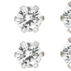 Ohrstecker-Set - Silver Trio