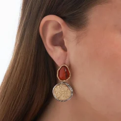 Ohrstecker - Vintage Orange