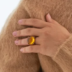 Ring - Amber Ball