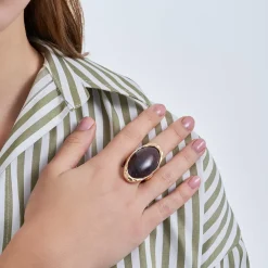 Ring - Brown Oval