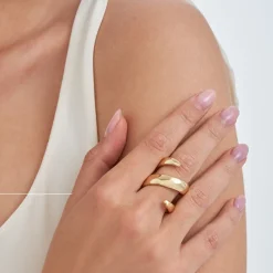 Ring - Golden Swirl