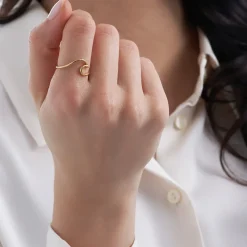 Ring - Golden Wave