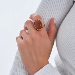 Ring - Orange Oval
