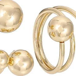 Ring-Set - Golden Beads