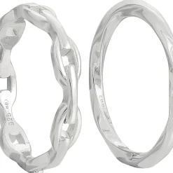 Ring Set - Silver Twist