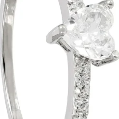 Ring - Silvery Heart
