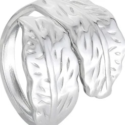 Ring - Steel Leaves