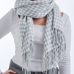Schal - Grey Houndstooth