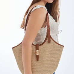 Tasche - Beige Straw