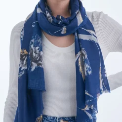 Tuch - Floral Navy