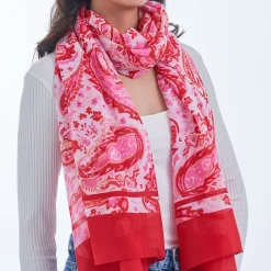 Tuch - Red Paisley